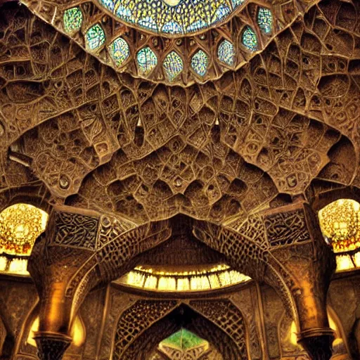 Image similar to steampunk isfahan grand mosque, steam punk style, steam punk