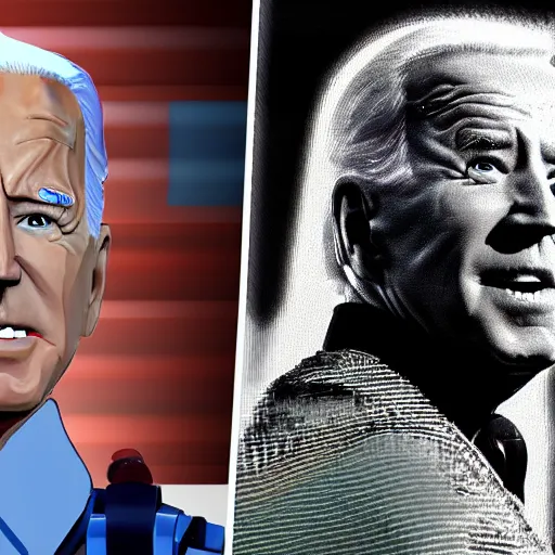 Image similar to Joe Biden made of Bionicles