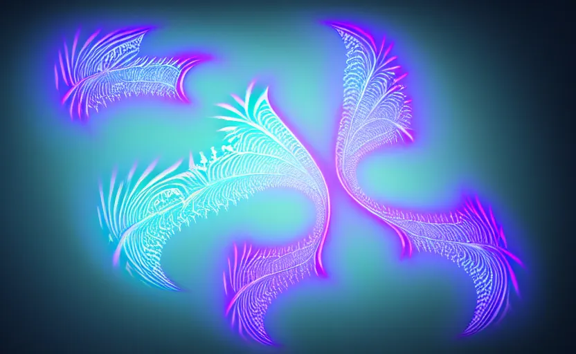 Image similar to Extended wings made of Fractal flame,