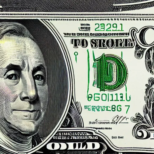 Image similar to dollar bill is drowning in stormy sea of oil