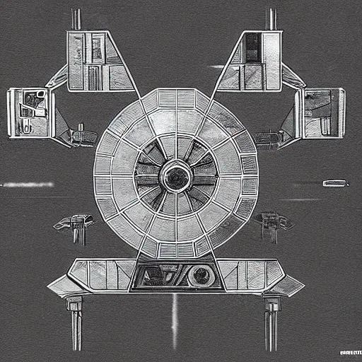 Image similar to star wars tie fighter schematic drawings