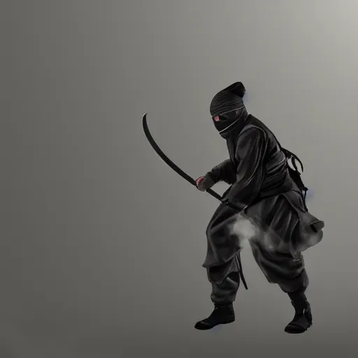 ninja chop a bambu, ultra realistic, concept art,, Stable Diffusion