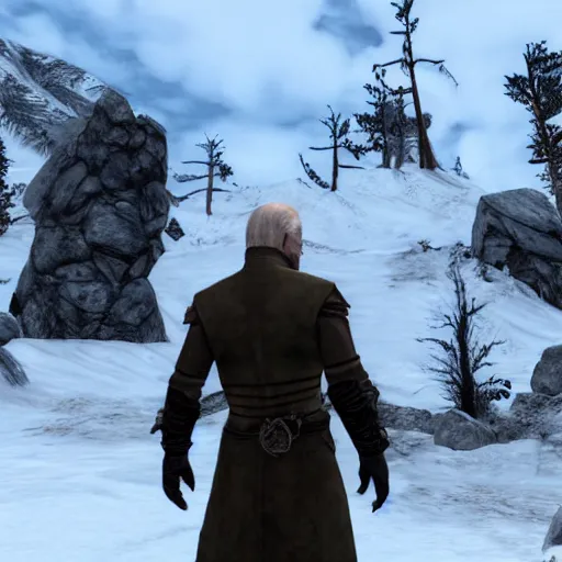 Prompt: Joe Biden in Skyrim n -9