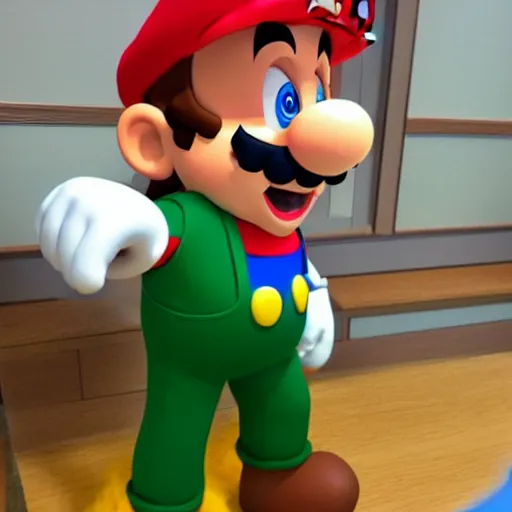 Prompt: nintendo mario as a real life person