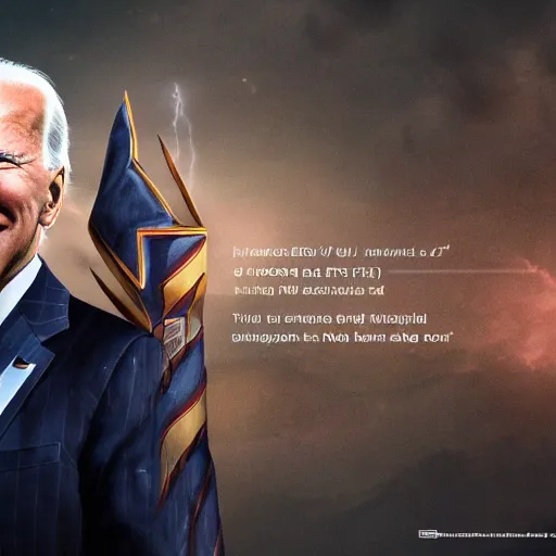 Prompt: dark wizard Joe Biden with lightning propaganda poster, UHD, hyperrealistic render, highly detailed, 4k, artstation, still photo