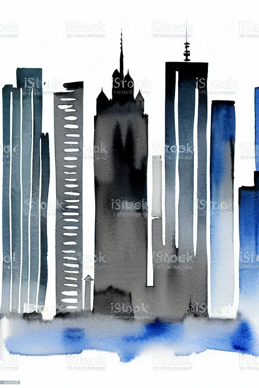 Prompt: minimalist watercolor art of frankfurt, illustration, vector art