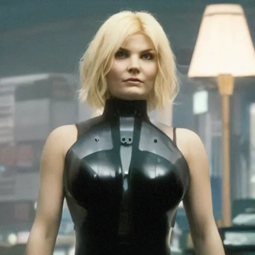 Prompt: elisha cuthbert as the major in ghost in the shell