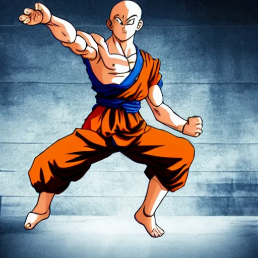 photo of goku in shaolin monk stance | Stable Diffusion | OpenArt