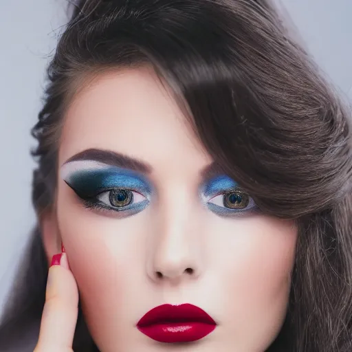 Prompt: portrait photo still of the most beautiful woman on earth, sephora, loreal, russian top model, amazing make - up, long eye lash and red high liner, 8 k, 8 5 mm f 1. 8