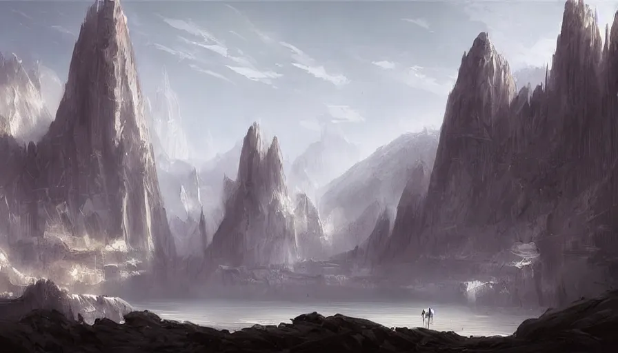 Image similar to concept art by raphael lacoste