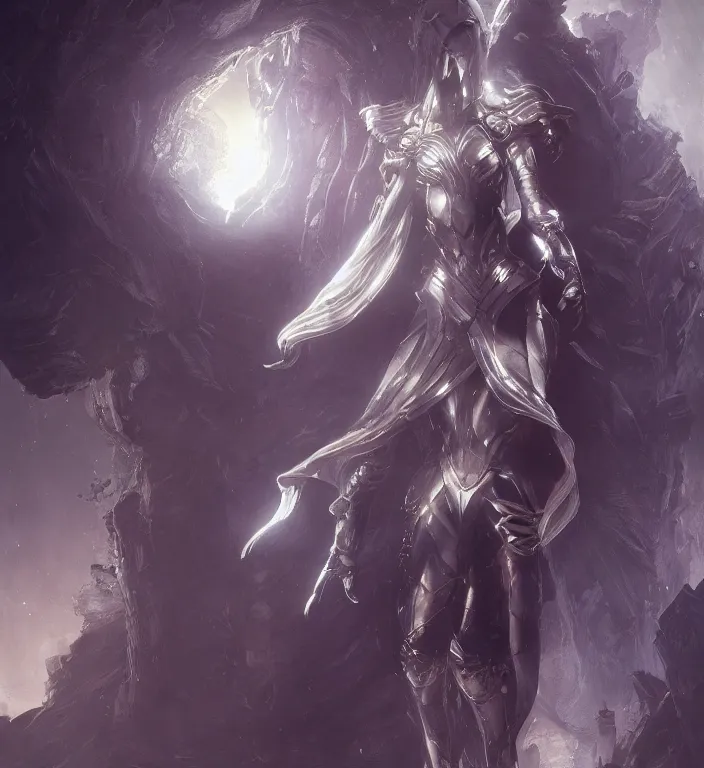 Image similar to female moon knight, hyper detailed, dynamic background, digital art, trending in artstation, cinematic lighting, studio quality, smooth render, unreal engine 5 rendered, octane rendered, art style by klimt and nixeu and ian sprigger and wlop and krenz cushart