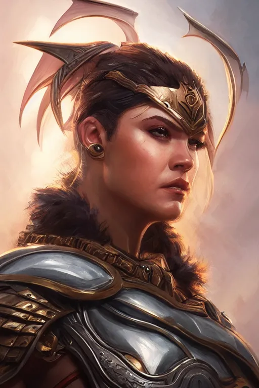 Image similar to amazon valkyrie athena, d & d, fantasy, portrait, highly detailed, headshot, digital painting, trending on artstation, concept art, sharp focus, illustration, art by artgerm and greg rutkowski and magali villeneuve