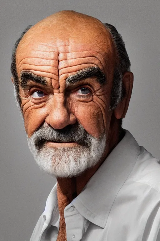 Image similar to 📷 sean connery is corn, made of food, head portrait, dynamic lighting, 4 k