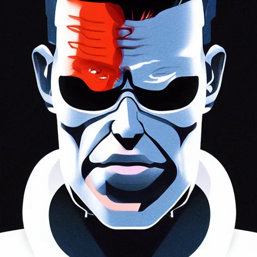 Prompt: face icon stylized minimalist the terminator 2 : judgement day, loftis, cory behance hd by jesper ejsing, by rhads, makoto shinkai and lois van baarle, ilya kuvshinov, rossdraws global illumination