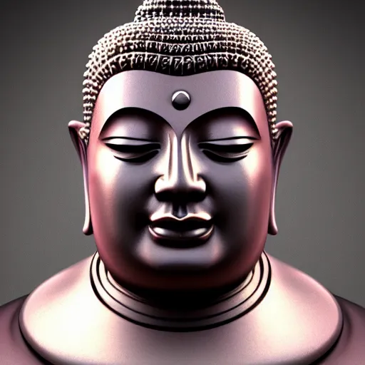 Prompt: a handsome man in buddha shape, 3 d render and matte painting, concept art, trending on artstation