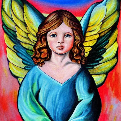 Prompt: biblically accurate angel, surrealist painting