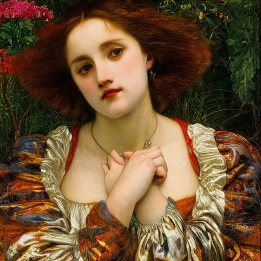 Prompt: breathtaking masterpiece of art, ophelia by william holman hunt, 8 k