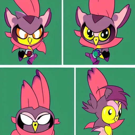 Image similar to hooty from the owl house as a character from my little pony