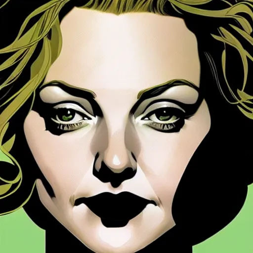 Image similar to comic art by joshua middleton, actress, sheryl lee as laura palmer in the tv show, twin peaks,