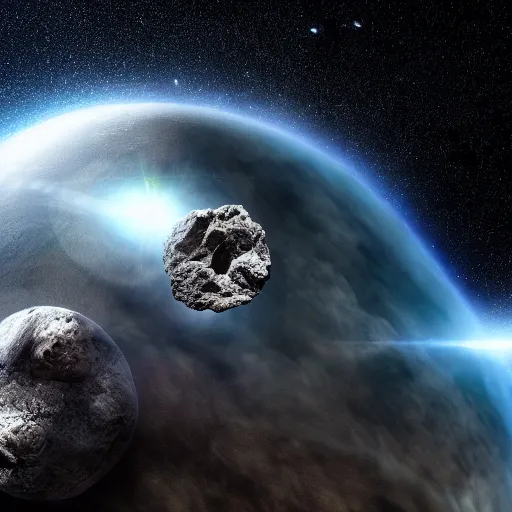 Prompt: A cinematic film still of an asteroid crashing into Earth 4k