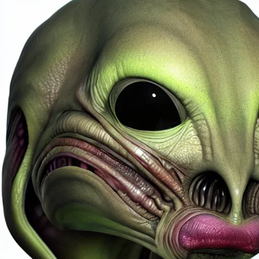 Prompt: alien realistic style 3 d