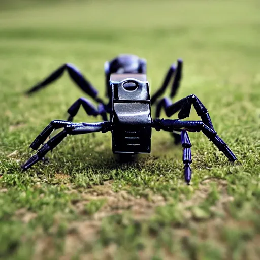 Prompt: photo of a robot scorpion