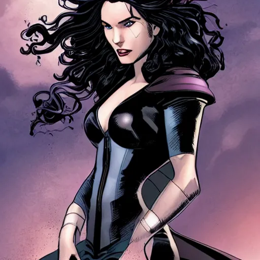 Prompt: yennefer in marvel comics