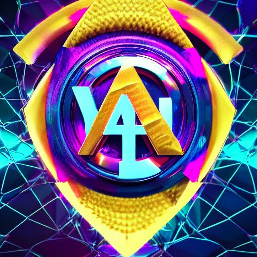 Image similar to a and w vaporwave logo, digital art, cosmic, 3 d high definition, trending on art station, photorealistic, high resolution, 8 k, octane, hyper detailed, insane details, intricate, elite, ornate, elegant trend, highly detailed and intricate, sharp focus, photography, unreal engine