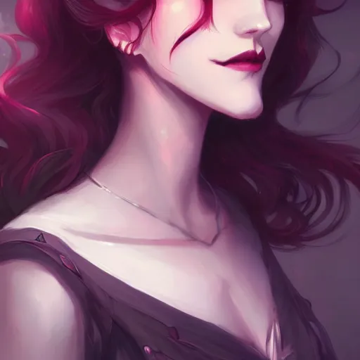 Image similar to a portrait of a beautiful vampire, art by lois van baarle and loish and ross tran and rossdraws and sam yang and samdoesarts and artgerm, digital art, highly detailed, intricate, sharp focus, Trending on Artstation HQ, deviantart, unreal engine 5, 4K UHD image