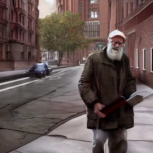 Image similar to hyperrealistic dslr film still of david letterman disguised as usps postal worker, delivering mail, stunning 8 k octane comprehensive 3 d render, inspired by istvan sandorfi & greg rutkowski & unreal engine, perfect symmetry, dim volumetric cinematic lighting, extremely hyper - detailed, incredibly real lifelike attributes & flesh texture, intricate, masterpiece, artstation, stunning