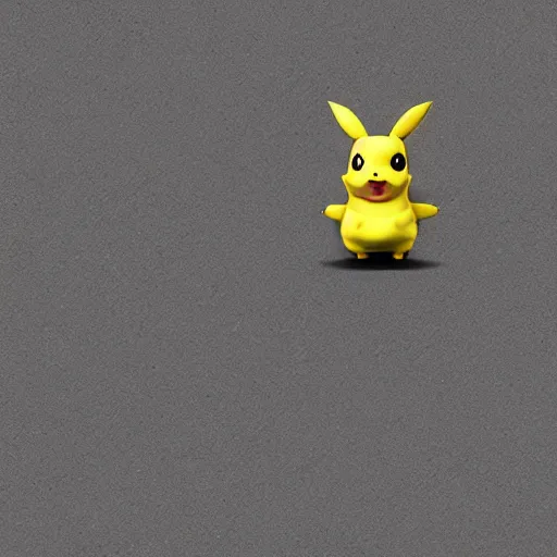 Prompt: a rubber Pikachu