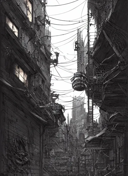 Image similar to Shin :: Dorohedoro, Dynamic lighting, cinematic, establishing shot, extremely high detail, photo realistic, cinematic lighting, pen and ink, intricate line drawings, post processed, concept art, artstation, matte painting, style by Raphael Lacoste, Eddie Mendoza, Q Hayashida