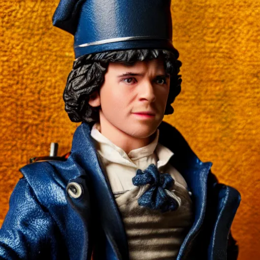 Prompt: action figure from the broadway musical les miserables, studio lighting, highly detailed, product photography