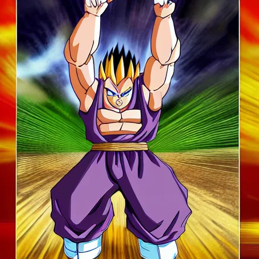 Image similar to majin weed poster boy dragon ball z