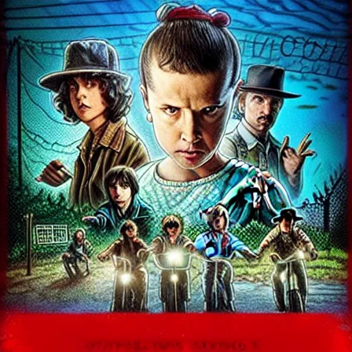 Image similar to promotional poster for stranger things only tupac is the actor playing the roll of eleven. highly realistic