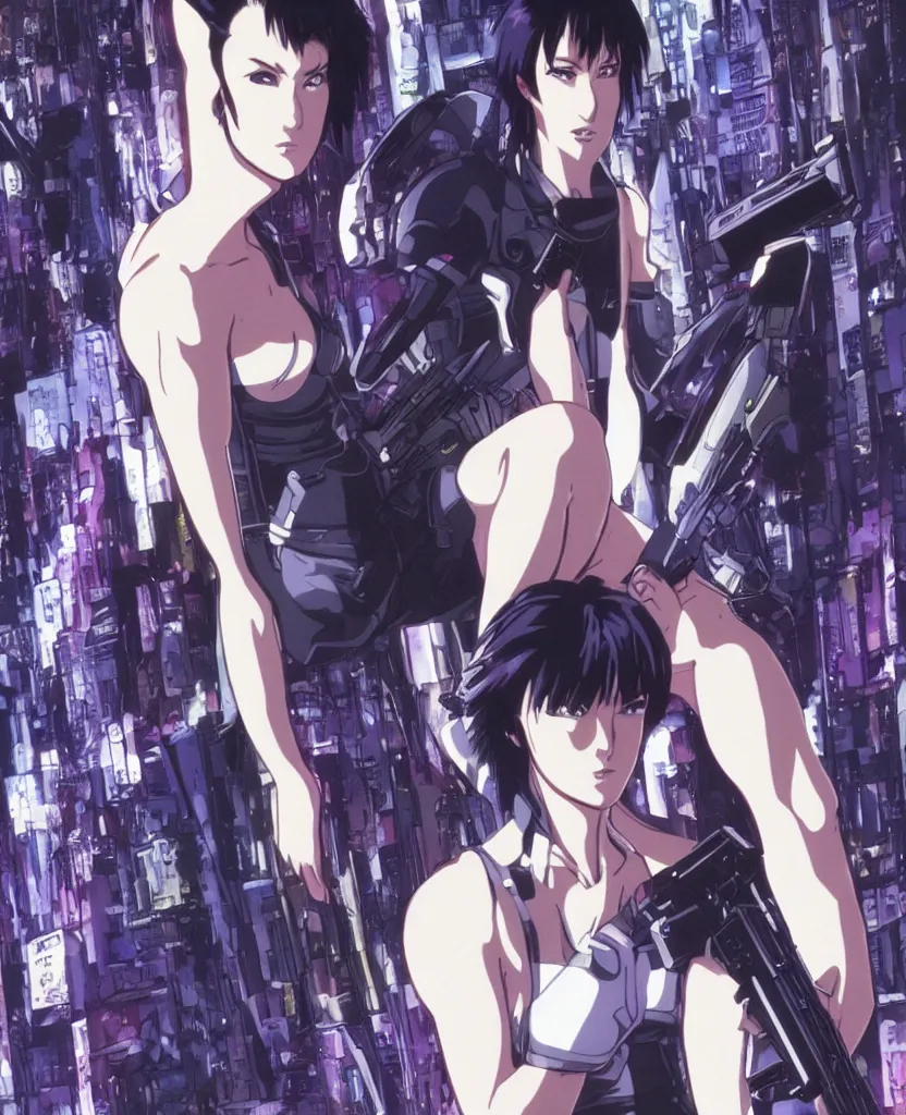 Prompt: major kusanagi from ghost in the shell searching the meaning of life