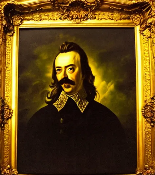 Prompt: beautiful photo of peter the great, portrait, luxurious indoor setting, menacing, atmospheric lighting, painted, voluptuous, menacing, intricate, volumetric lighting, rich deep colours masterpiece, sharp focus, ultra detailed