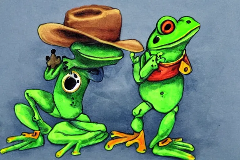 Image similar to cowboy frog