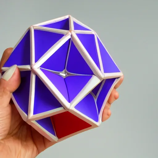Prompt: icosahedron