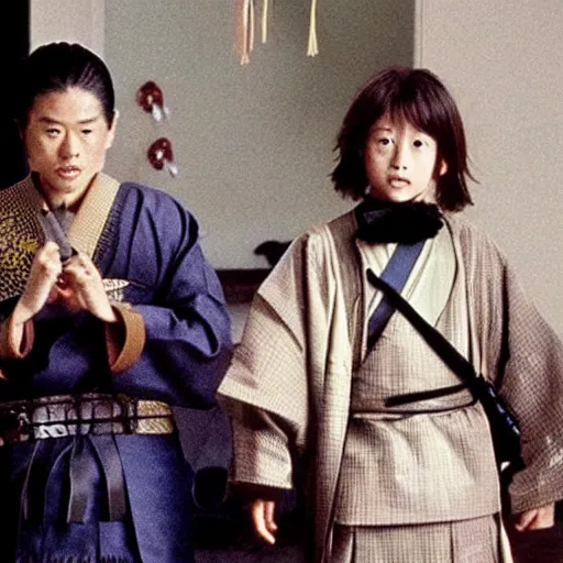 Image similar to japanese samurai in home alone movie