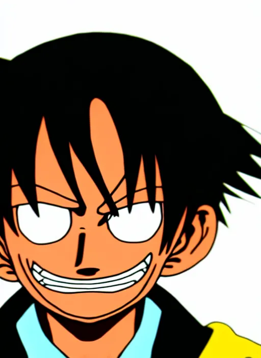 Prompt: photograph of a luffy face, depth of field, focus,