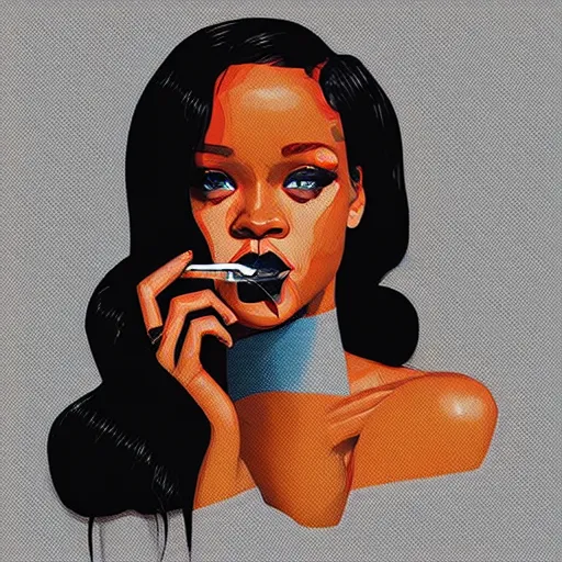 Smoking Rihanna profile picture by Sachin Teng, | Stable Diffusion | OpenArt