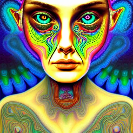 Prompt: An extremely psychedelic portrait of an eye, surreal, LSD, face, detailed, intricate, elegant, lithe, highly detailed, digital painting, artstation, concept art, smooth, sharp focus, illustration