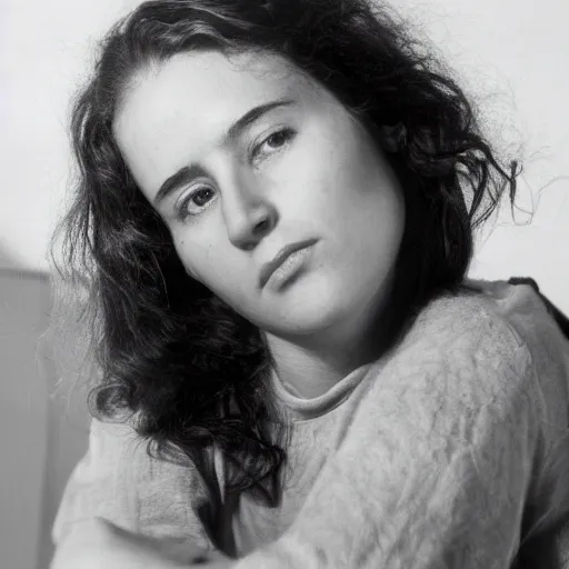 Prompt: photo of a young woman photo by Nancy Goldin