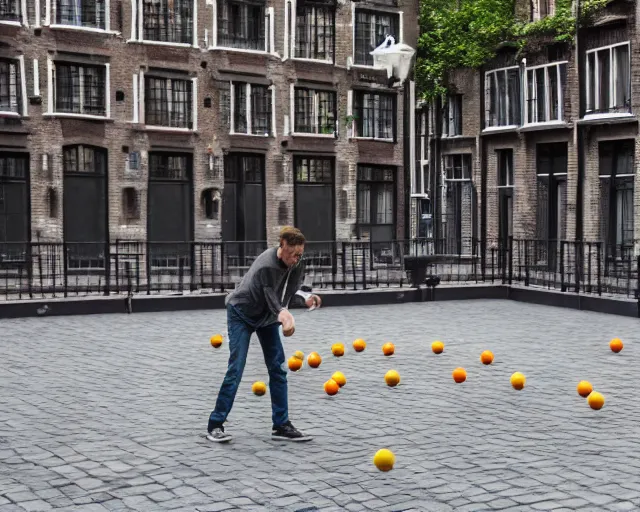 Image similar to playing petanque next to prinsengracht, intricate detail, beautiful aesthetic, cinematic still 8 k