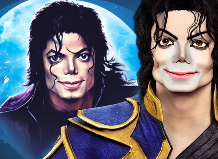 Image similar to michael jackson as anduin in world of warcraft