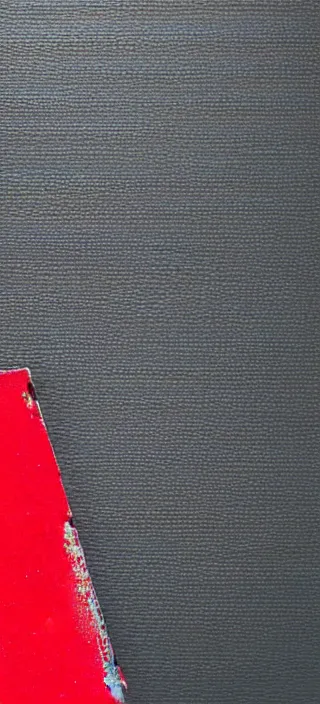 Prompt: canvas coated with red paint