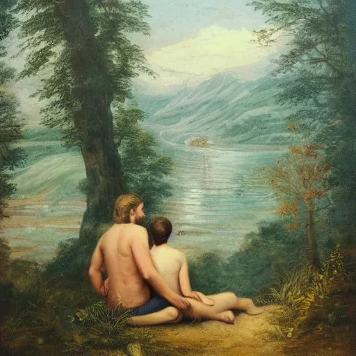 Image similar to man and woman in nature