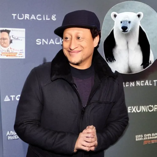 Image similar to rob schneider is a polar bear