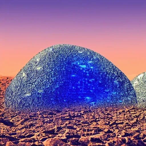 Prompt: a desert composed of metallic rocks with electrical blue discharges, many electrical blue arches transmitting between the different rocks, electrical blue sparkles in the ground, moonless night, very black sky, cinematic, high quality, 1 6 k, breathtaking quality, detailed, hyperealistic, dreamy, fantasy digital art